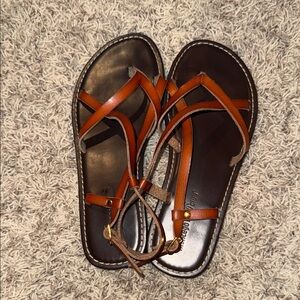 Montego Bay Club Tan Leather Sandals